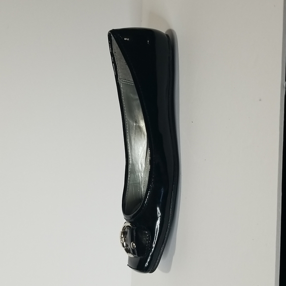 Anne Klein Shoes - Anne Klein iflex Black Patent Buckle Flats 7.5